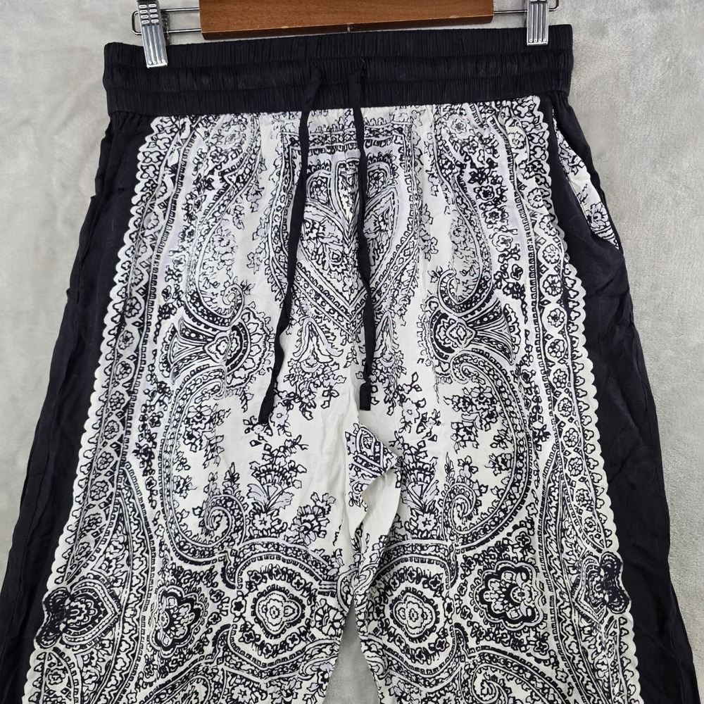 AllSaints Tyler Rafaela Wide Leg  Pants Women Medium Paisley Boho Relaxed - Picture 2 of 10